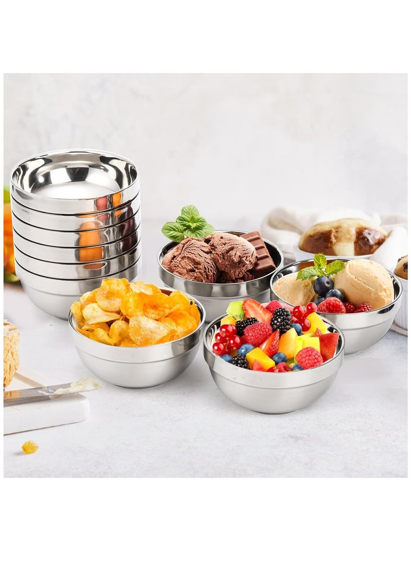 المفرج أوعية تقديم فولاذية بجدار مزدوج 10 قطع - Image 4