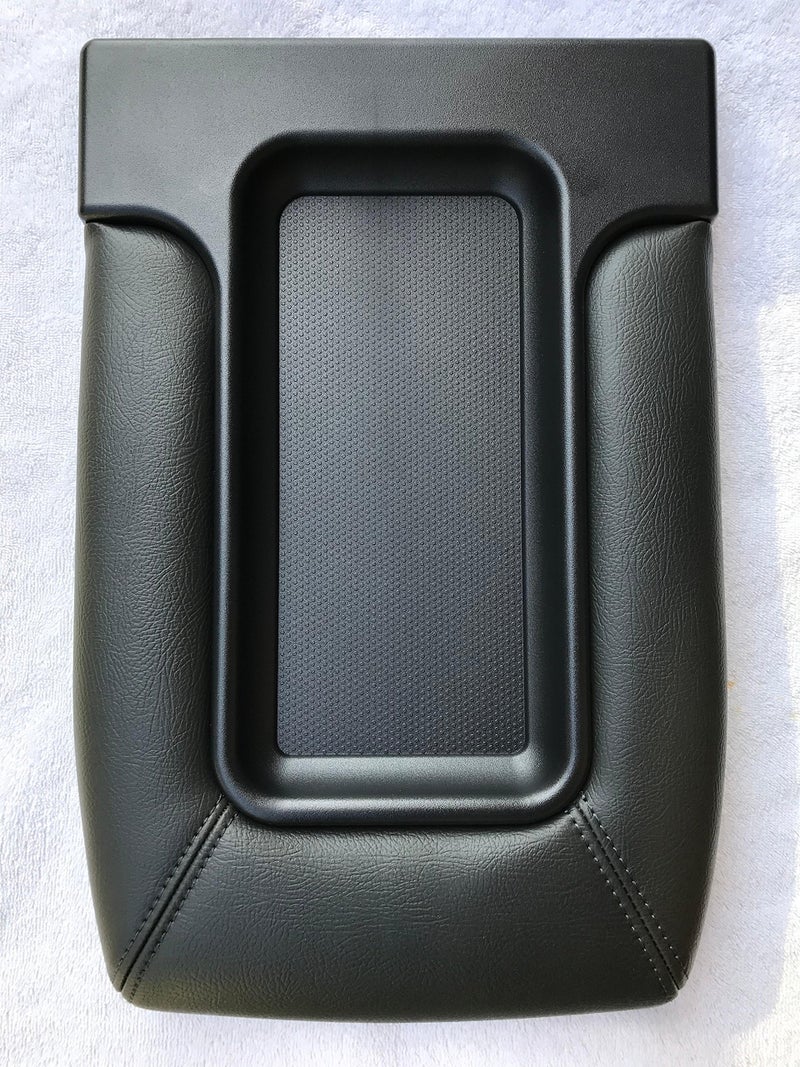 ITEK AUTO Made in U.S.A Center Console Storage TOP LID ARMREST Replacement KIT REDESIGNED Dark Grey FITS 1999-2007 Silverado Sierra Tahoe Avalanche Suburban - Image 1
