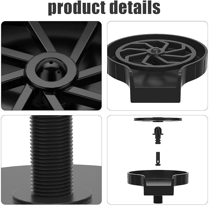 Jigva Cup Washer Glass Bottle Quick Wash for Kitchen Sink Attachment with HighPressure Faucet ABS 360 Rotating Cleaner Automatic Sprayer Flushing Spot Bar Glass Cleaner Pack of 1 - Image 2