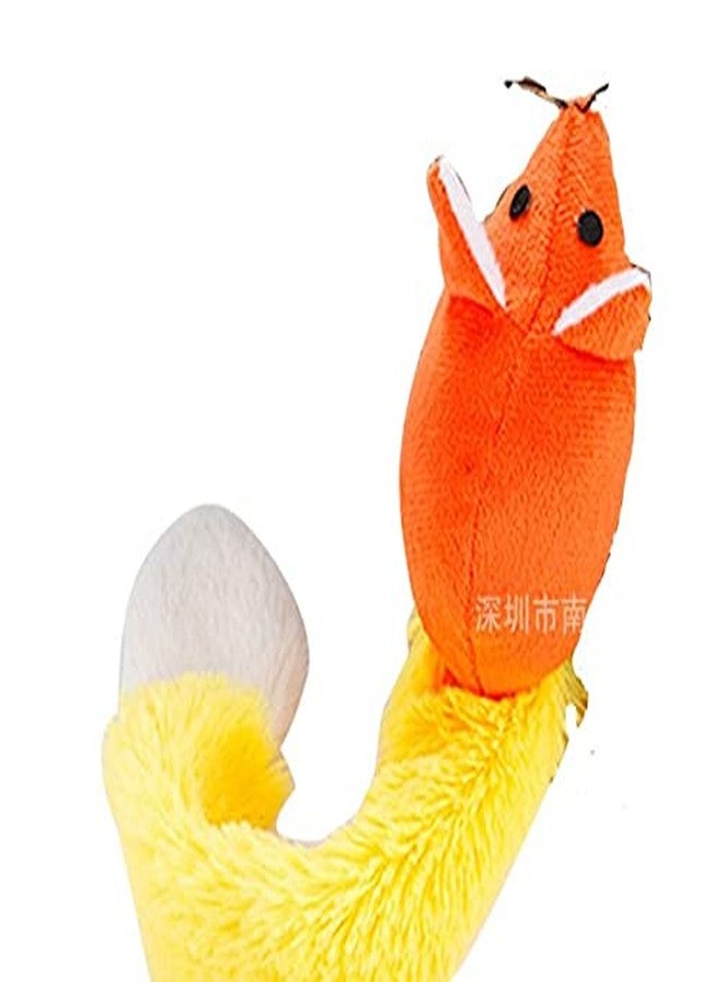 BUSHIKO Cat Kitten Pet Soft Mouse Mice Activity Toy Play Fun Training Orange - Image 1
