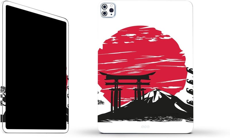 مايتي سكينز غلاف فينيلي قوي من MightySkins متوافق مع Apple iPad Pro 11" M2 الجيل الرابع (2022) - تصميم Japanese Style | واقي، متين، وفريد من نوعه | سهل التطبيق | مصنوع في الولايات المتحدة الأمريكية - Image 1