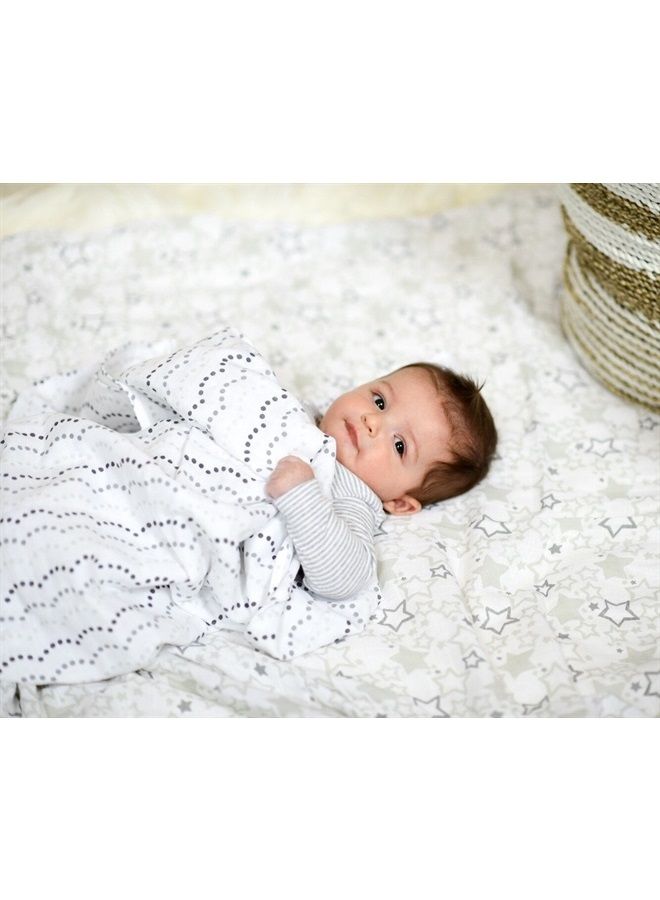 SwaddleDesigns Cotton Muslin Swaddle Blankets, Set of 4, Receiving Blankets for Baby Boys & Girls, Best Shower Gift, 46x46 inches, Pure White  - Image 3