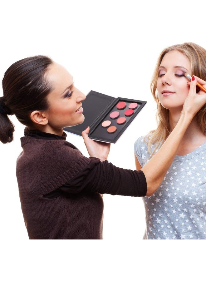 Sumind 101 pack Metal Stickers for Eyeshadow Palette Set, Includes 1 Makeup Depotting Tool, 50 Pieces Square Adhesive Empty Metal Stickers and 50 Pieces Round Makeup Colorful Palette Sticker - Image 4