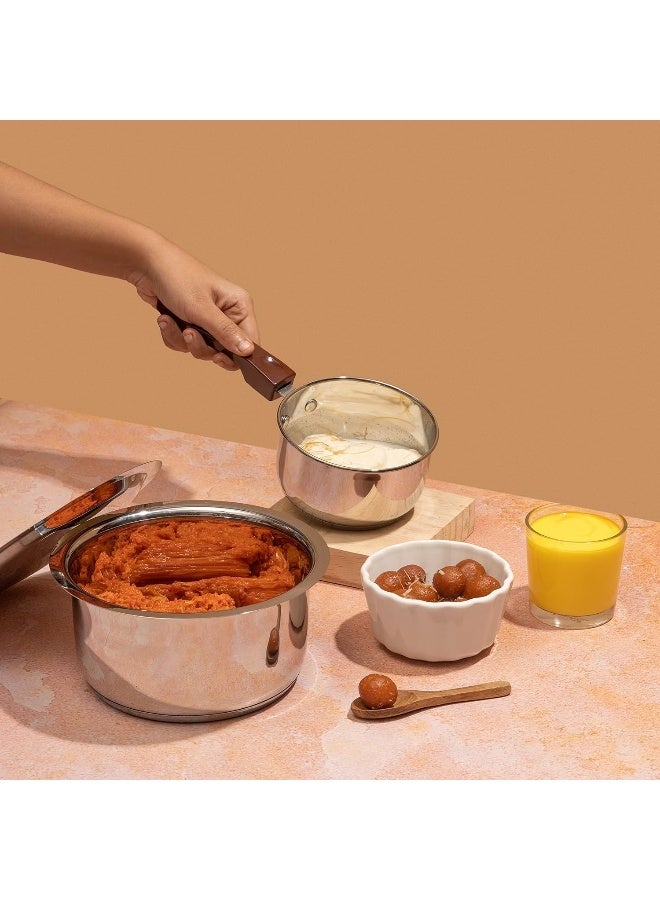 VINOD وعاء فينود العادي (1 لتر) ووعاء قاع الكبسولة (1.8 لتر) مع غطاء (ملائم للحرارة induction) - Image 4