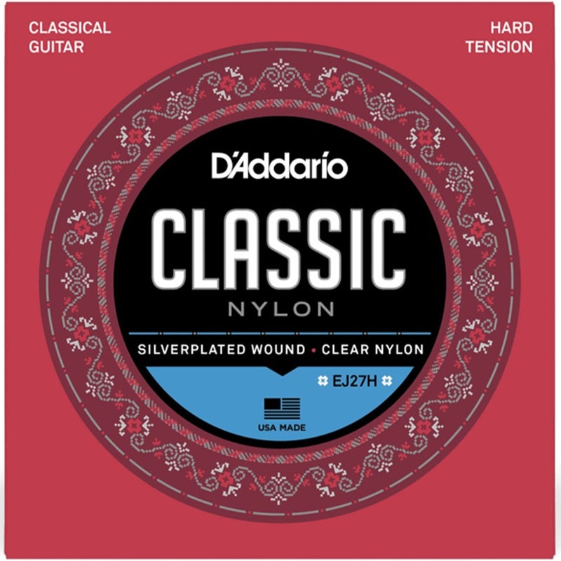Daddario EJ27H Nylon Student Classical Guitar String - Hard Tension - Image 1