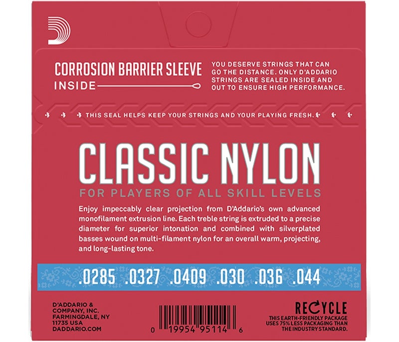 Daddario EJ27H Nylon Student Classical Guitar String - Hard Tension - Image 2