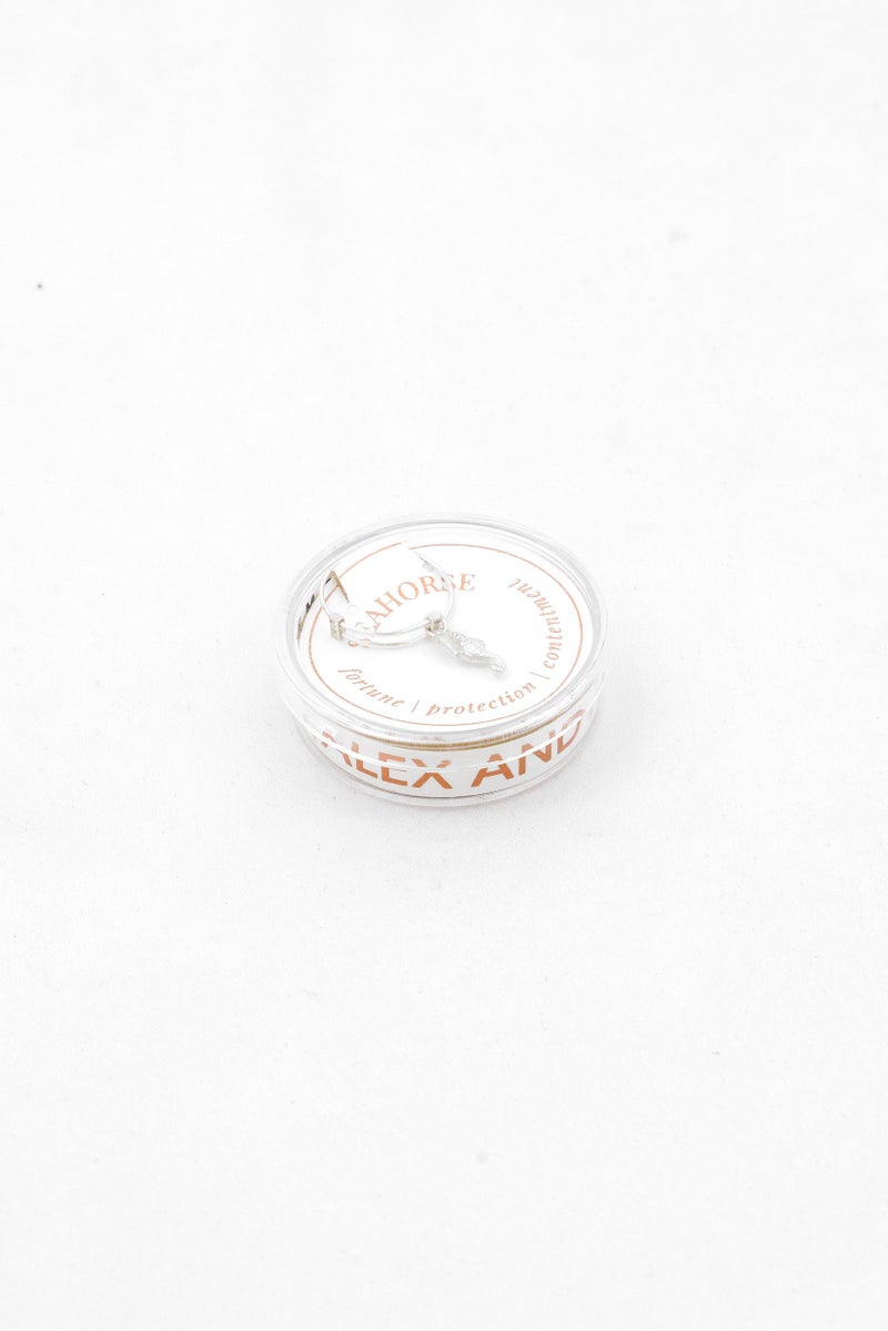 ALEX AND ANI Women Seahorse Expandable Wire Ring , Silver  - Image 3