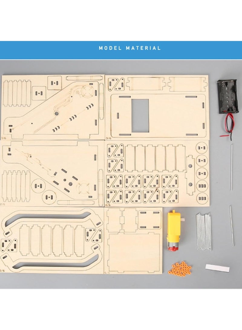 CMGTYYD. نموذج الدرج المتحرك الخشبي ، لعبة الدرج المتحرك اللغز ، جهاز التجربة العلمية اليدوية 6.42x3.54in ، مجموعة البناء السلسة ، النشاط التعليمي للمراهقين والفتيان والبنات - Image 4