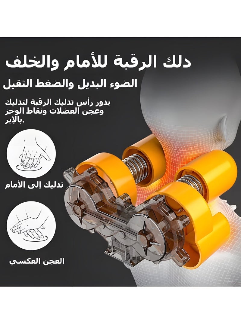 بيج ماكس مدلك الرقبة والظهر مع تدفئة، وسادة كرسي للتدليك بنظام العجن ثنائي أو ثلاثي الأبعاد، وسادة تدليك للجسم كامل، هدايا للأب والأم - Image 2
