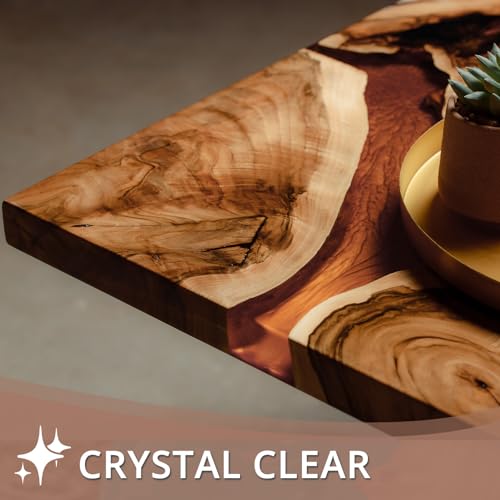 LET'S RESIN LETS RESIN EPOXY RESIN 1 Gallon High Viscosity Resin for Table Top2 Part Epoxy for TumblersCrystal Clear Thick Resin Kit with High Gloss Finish for CountertopRiver Table - Image 3