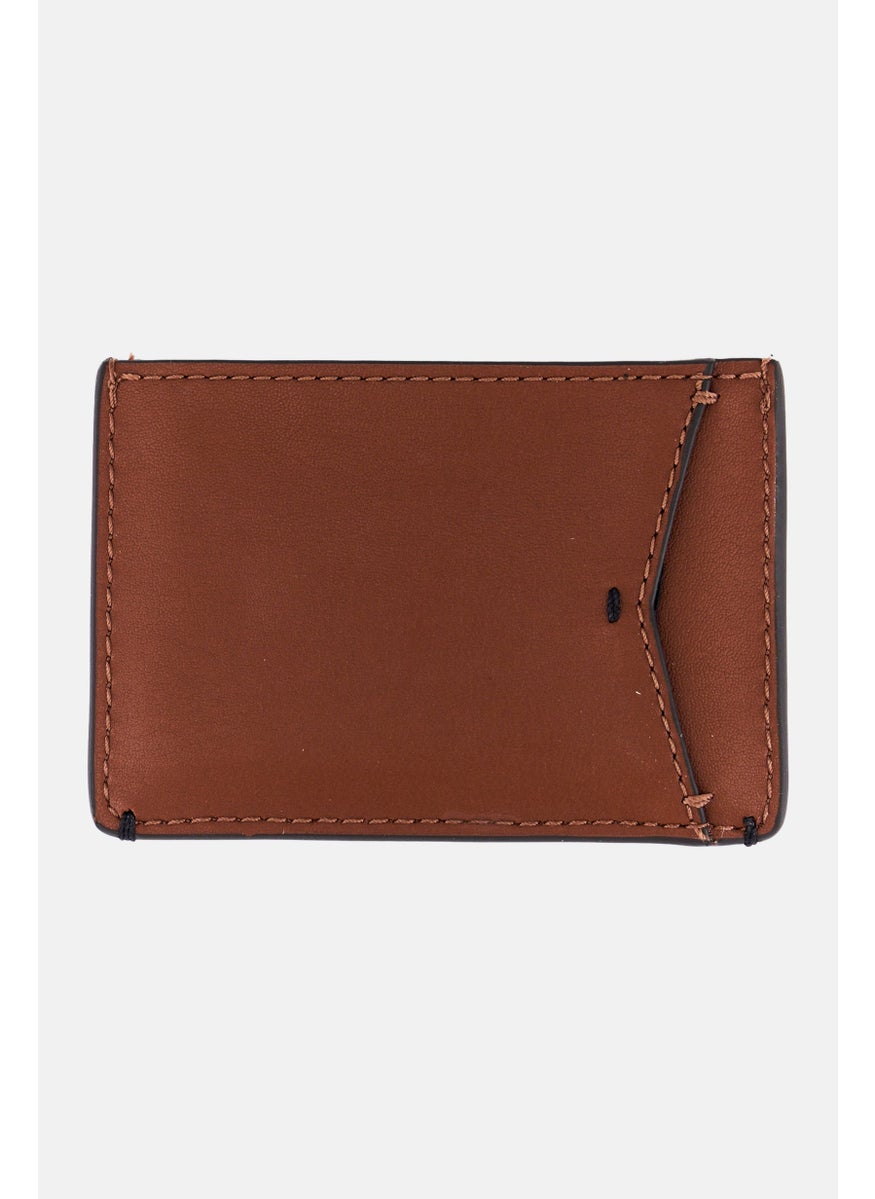 FOSSIL Men Brand Logo Card Case 7 H x 10 L x 1 W cm, Brown  - Image 2