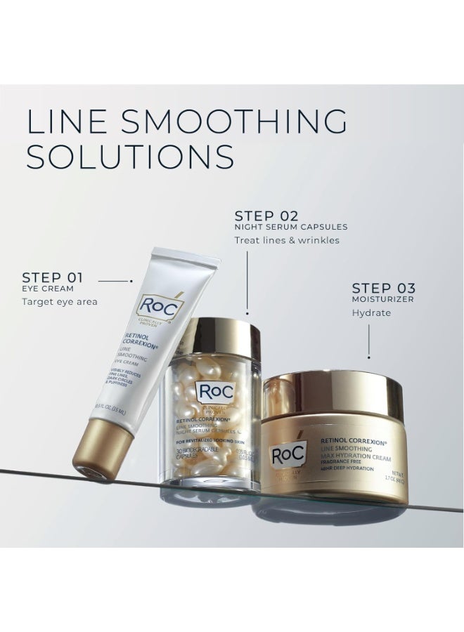 RoC - Retinol Correxion Line Smoothing Night Serum Capsules - Daily Anti-Aging Skin Care Treatment - Firming Moisturiser - 10-Piece - Image 2