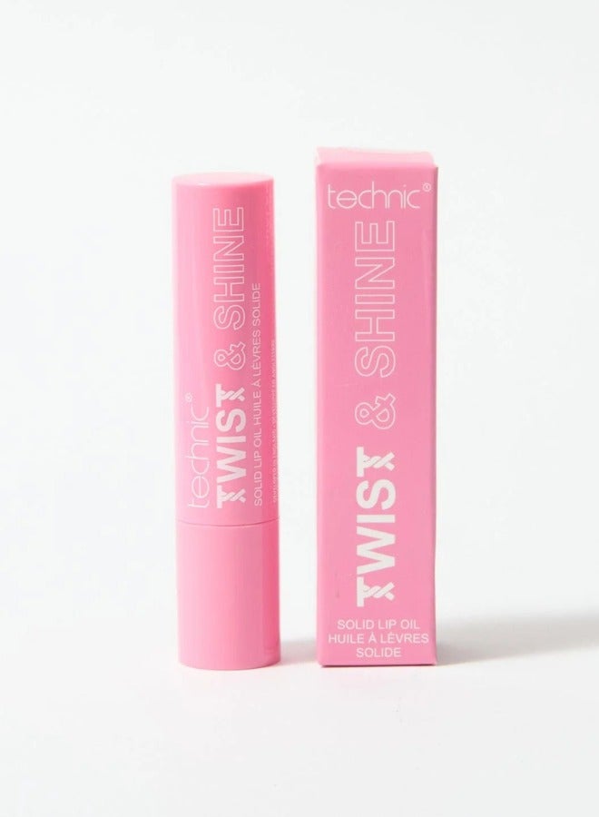 Technic Twist & Shine Lip Oil - Pink Sparkle - Image 2