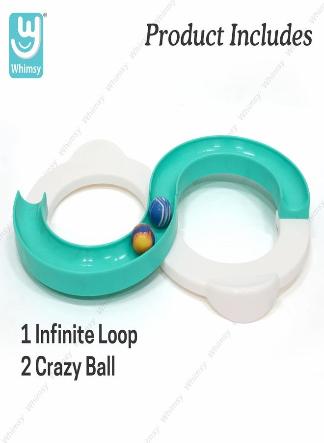 ويمسي لعبة التوازن الحلقية اللانهائية من ويمسي، مسار إبداعي مع كرة نطاطة واحدة، حلقة توازن على شكل الرقم 8 للأطفال فوق سن 3 سنوات، معتمدة من BIS - Image 4