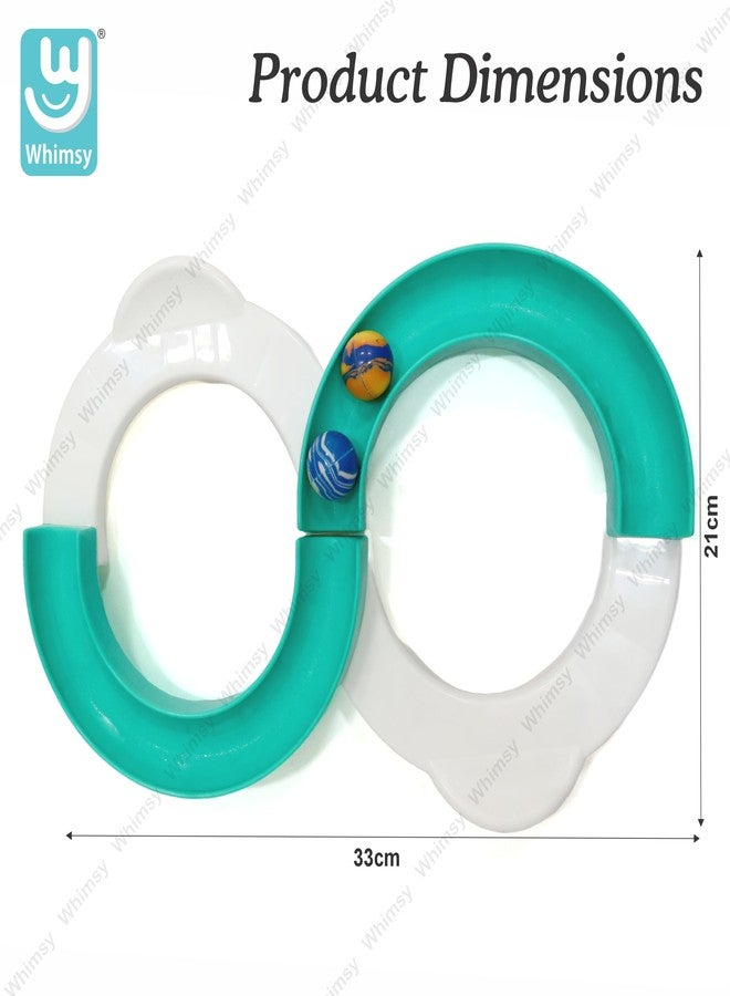 ويمسي لعبة التوازن الحلقية اللانهائية من ويمسي، مسار إبداعي مع كرة نطاطة واحدة، حلقة توازن على شكل الرقم 8 للأطفال فوق سن 3 سنوات، معتمدة من BIS - Image 3