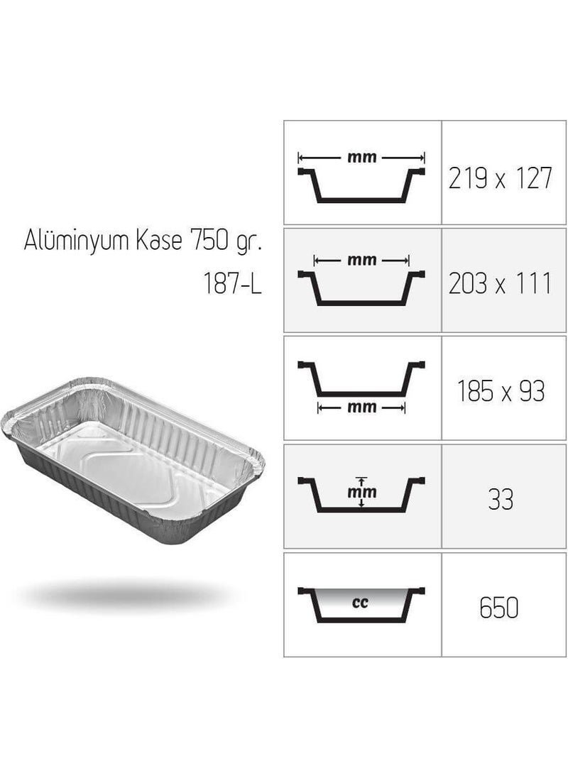 SAN Aluminum Bowl 750 gr 100 Pieces  - Image 2