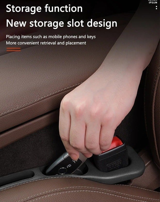 2 Pcs Car Seat Blocker, Car Seat Gap Filler, Car Grout Filler Organiser Between Seats, Portable Car Seat Organiser Space Saving Storage Box for Trucks, SUVs, Vs - Black - Image 5