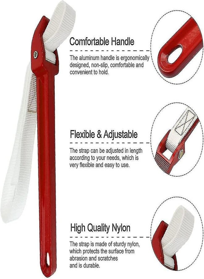 GIZMO Oil Filter Wrench, Alloy Steel Multi-Purpose Adjustable Design Clamp Style Opener Wrench, Belt Easy To Use Fuel Filter Hand Tools Wrench - Image 5
