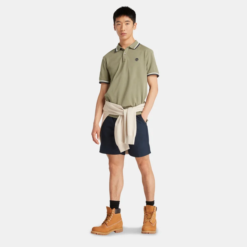 Timberland Green Men's Millers River Polo Shirt for Men | Best Price UAE