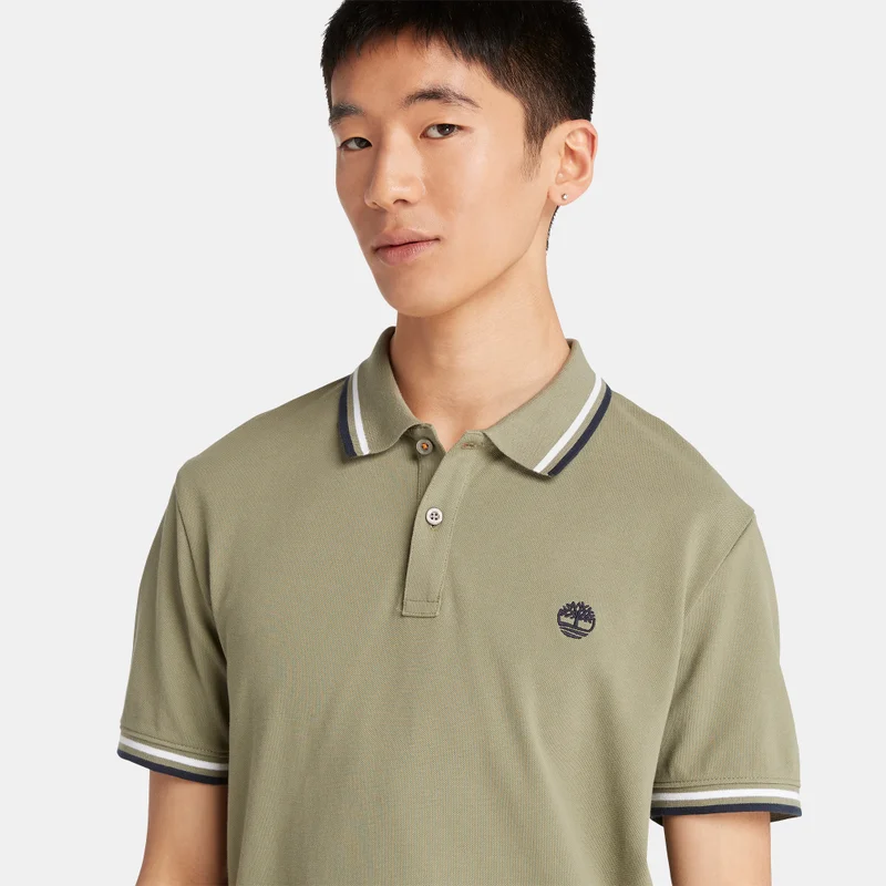 Timberland Green Men's Millers River Polo Shirt for Men | Best Price UAE