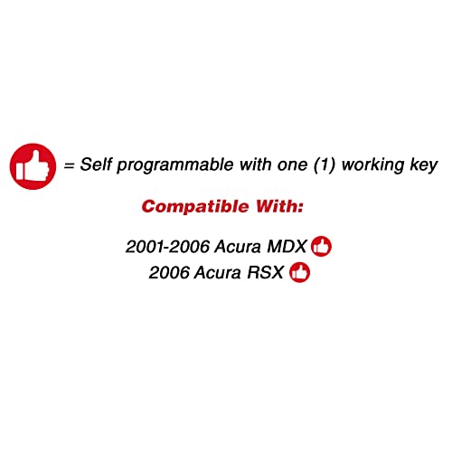 KeylessOption Keyless Entry Remote Car Key Fob for 2001-2006 Acura MDX, 2006 RSX E4EG8D-444H-A - Image 4