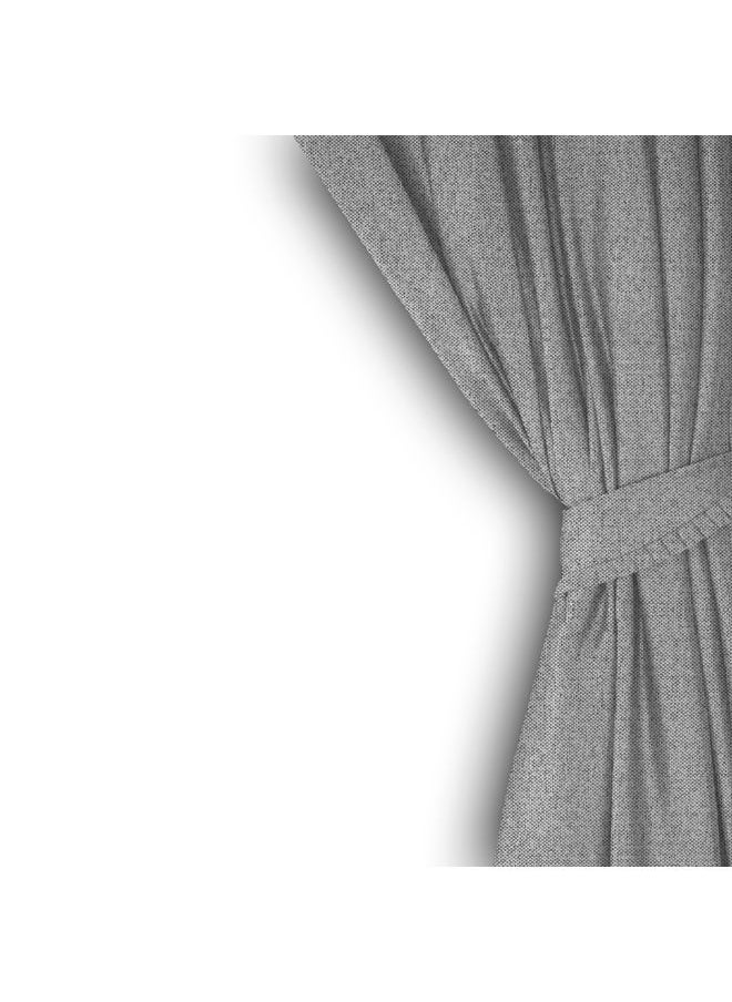 Naguib Selim - Curtains House Natural Linen With Steel Grommets-140 x 280 cm - Image 1