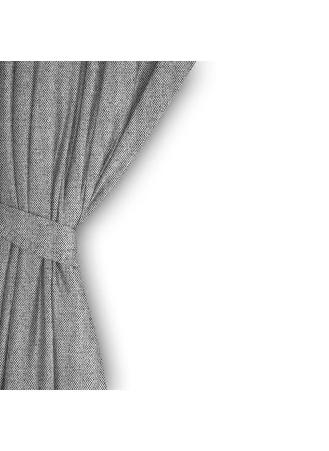 Naguib Selim - Curtains House Natural Linen With Steel Grommets-140 x 280 cm - Image 1