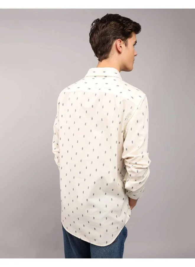 American Eagle AE Printed Slim Fit Everyday Button-Up Shirt