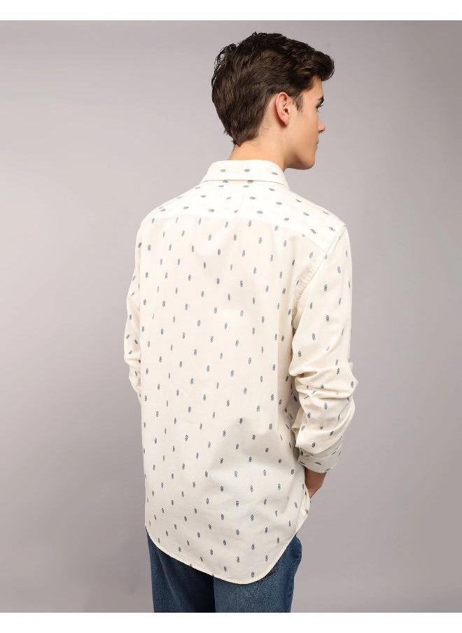 American Eagle - AE Printed Slim Fit Everyday Button-Up Shirt - Image 1
