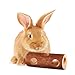 SunGrow Rabbit Log Chew 8 Inches Fresh Lumber Contemporary Textured Design Log Chew Teeth Care Toy for Chinchilla Hamster Guinea Pig Gerbils Small Animals - Image 3