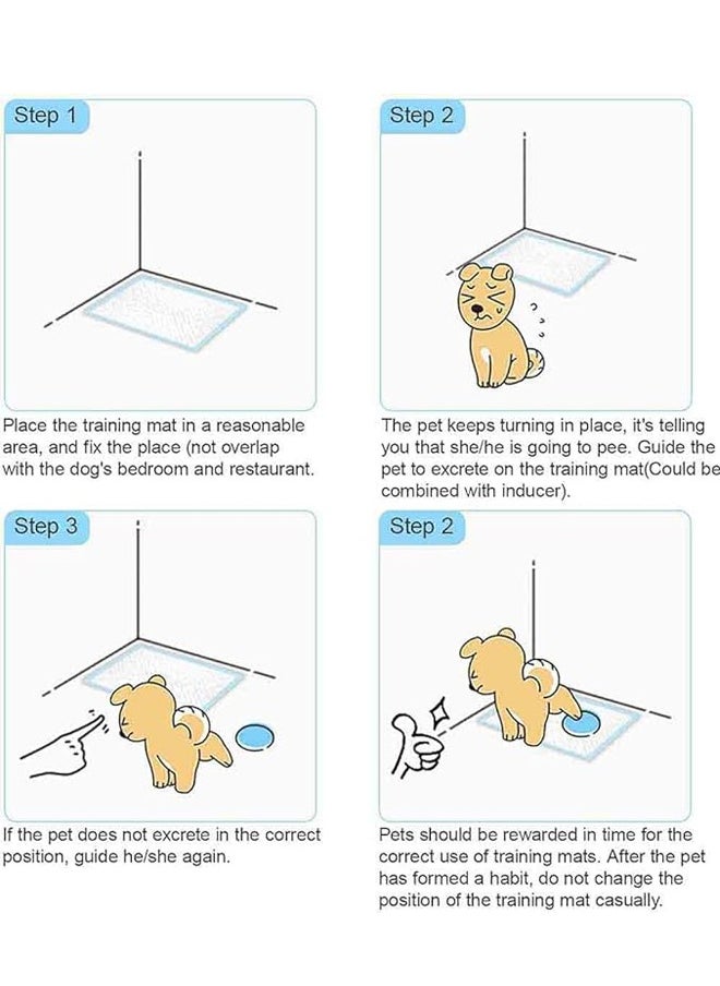 Generic - Pet Pee Pads Puppy Training Pads Extra Large Disposable Pet Underpads Quick Drying Leak-Proof Pee Pads for Dogs Cats and Rabbits(L 60*60CM) - Image 1