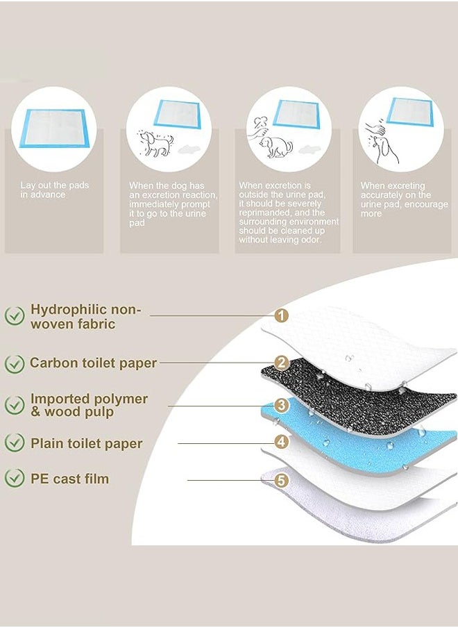 Generic - Pet Pee Pads Puppy Training Pads Extra Large Disposable Pet Underpads Quick Drying Leak-Proof Pee Pads for Dogs Cats and Rabbits(L 60*60CM) - Image 1