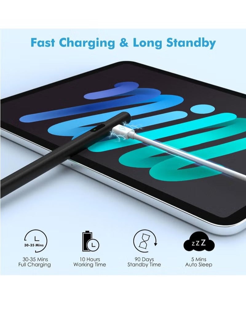 Universal Active Digital Stylus Pen Pencil iPad Pen with Fast Charging & Palm Rejection For Apple and Android iPad - Image 2