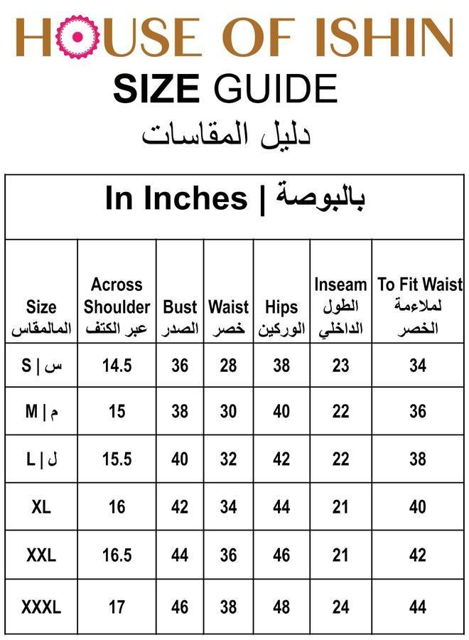 ISHIN Women'S Turquoise Blue 100% Cotton Self Design Full Length Palazzo A-Line Kurta Set - Image 4