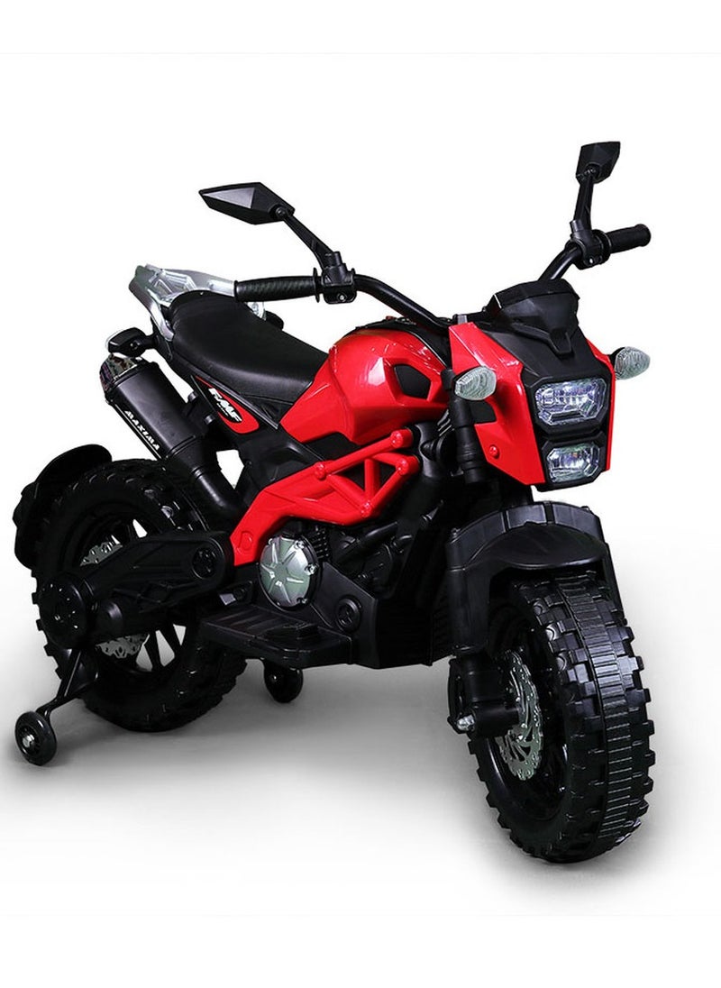 دريم لاند - دراجة نارية اطفال كهربائية - احمر - DLS-01 - Image 1