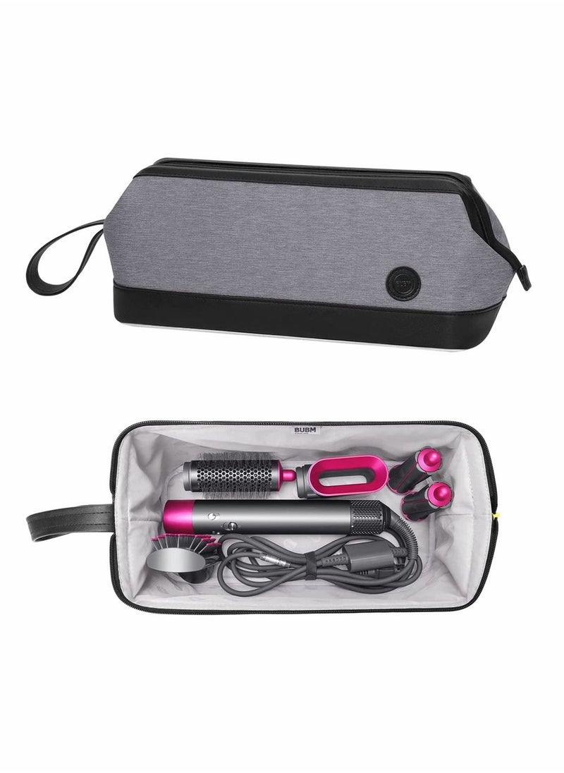 SYOSI Waterproof Travel Case Portable Storage Bag for Dyson Hair Dryer, Portable Travel Organizer for Hair Straightener and Attachments, Anti-scratch Dustproof Protection Organizer Travel Gift Case (Grey)  - Image 1