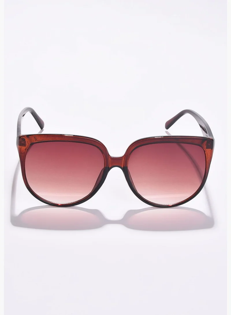 Haute Sauce Women Brown Lens Brown Butterfly Sunglasses