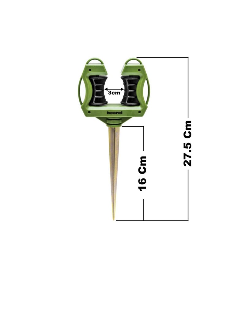 Beorol Metal Spike Water Garden Hose Reel Guide, Zinc Coated Rust Free - Gvc - Image 2