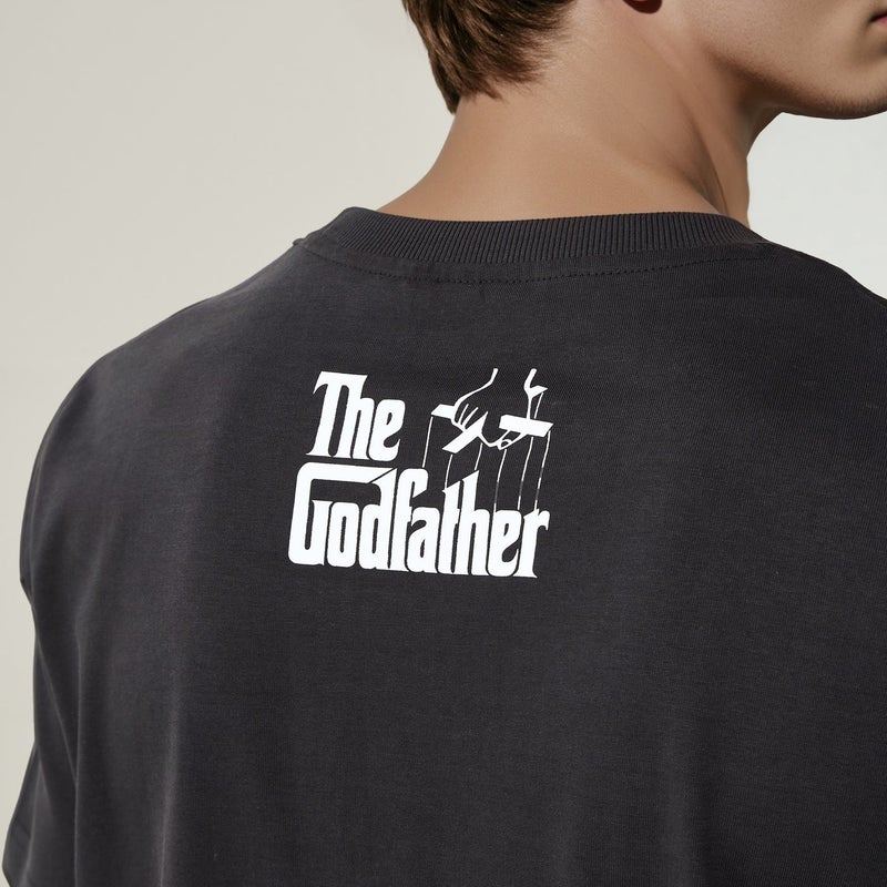 SP Characters The Godfather Print Crew Neck T-shirt - Image 4