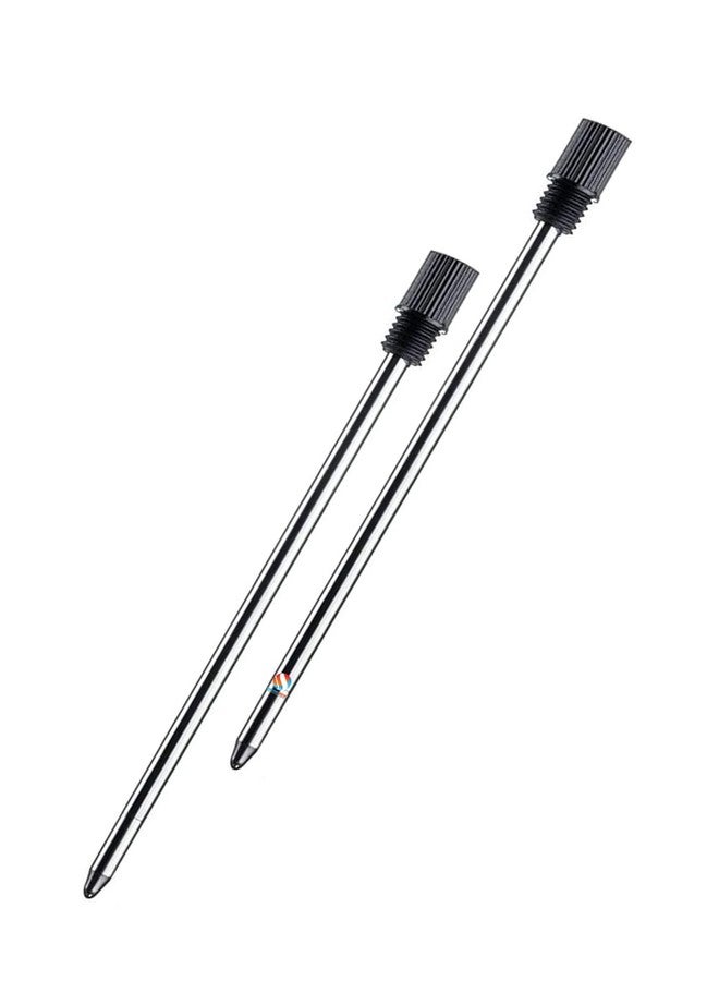 Eshcon India Eshcon 2.7 Inch Ballpoint Pen Refills Compatible with Diamond Crystal Stylus Pen & Screwdriver Pen [ Medium Tip] Black Ink, A Set of 2 Refills - Image 1