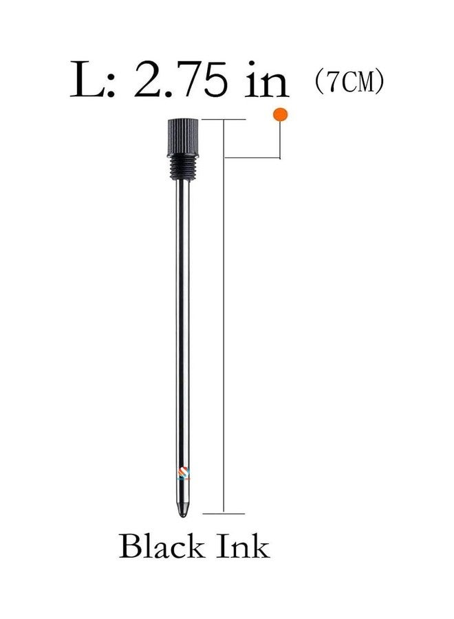 Eshcon India Eshcon 2.7 Inch Ballpoint Pen Refills Compatible with Diamond Crystal Stylus Pen & Screwdriver Pen [ Medium Tip] Black Ink, A Set of 2 Refills - Image 3