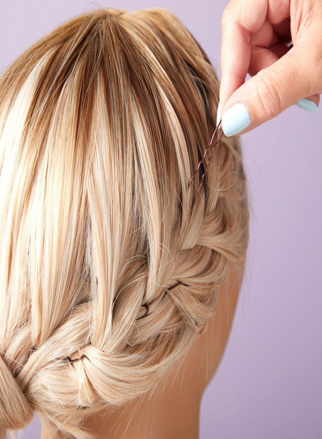 Okuna Outpost 360 Pack 2 Inch Hair Pins with Clear Holder, Bulk Set of Bobby Pins in 2 Styles and 4 Colors - Hair Dresser Must Haves - Image 2