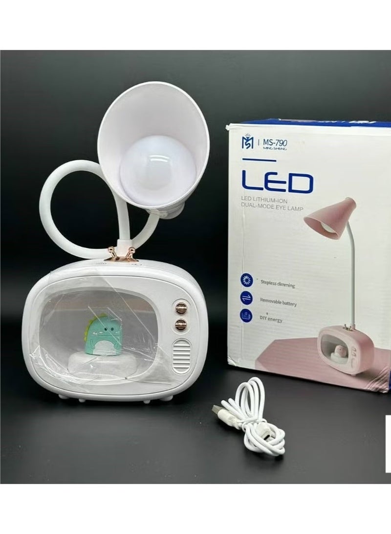 مصباح مكتب LED قابل للشحن بشاشة ديكور وتاتش - Image 4