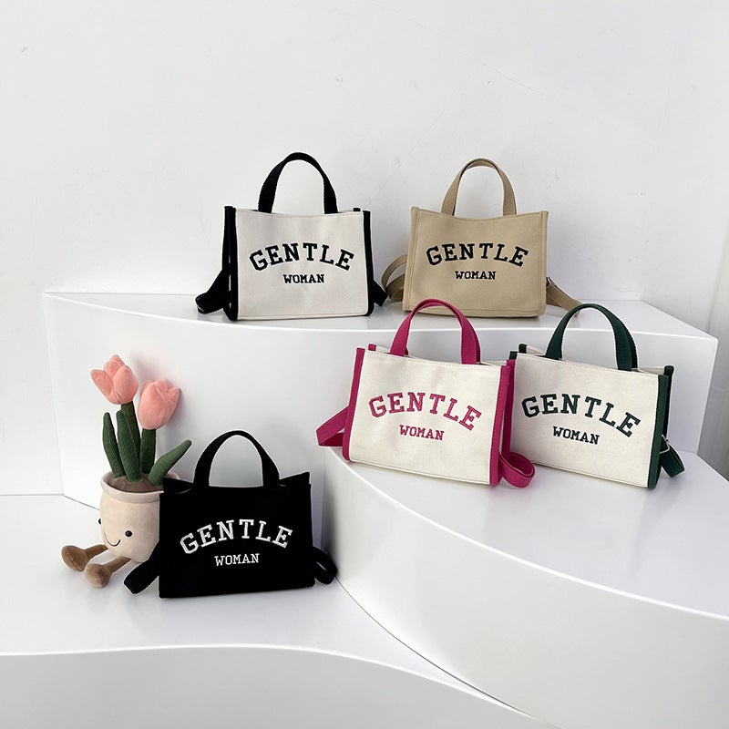 Large Capacity Canvas Bag High Sense Fashion Shoulder Bag Internet Trendy Tote Bag Work Commuter Handbag - Image 5