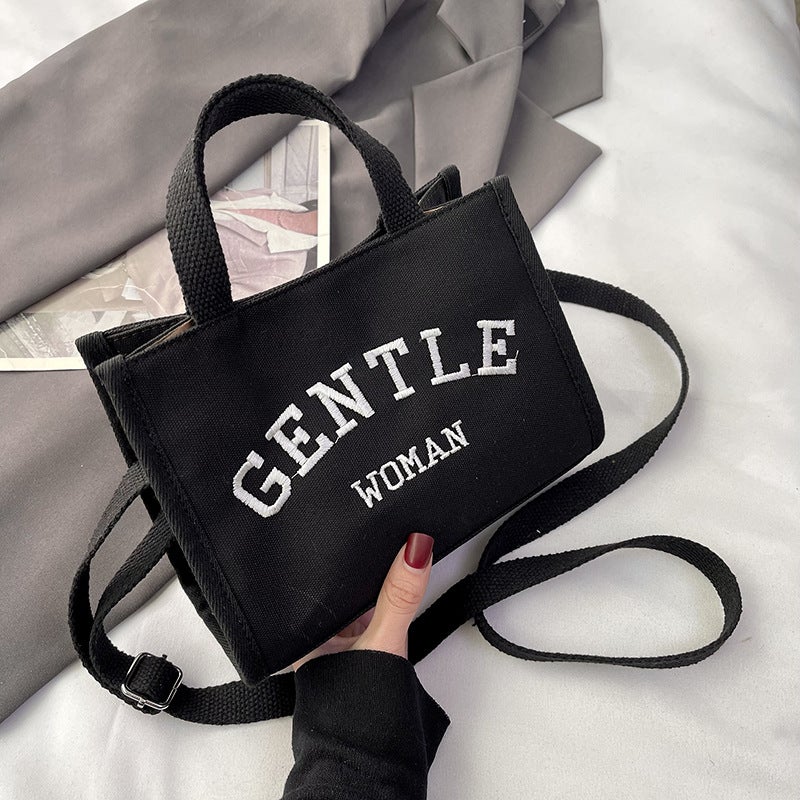 Large Capacity Canvas Bag High Sense Fashion Shoulder Bag Internet Trendy Tote Bag Work Commuter Handbag - Image 1