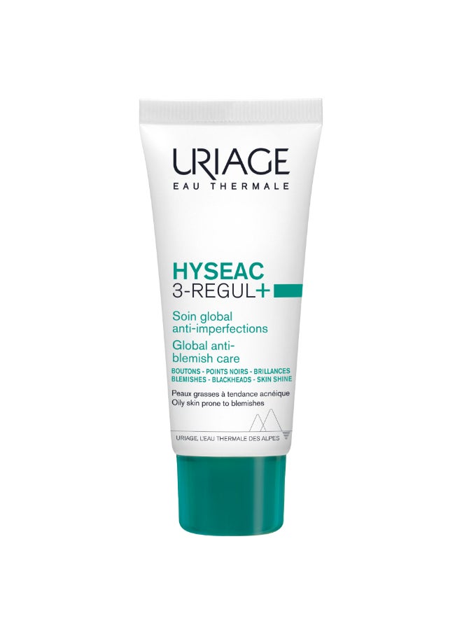 Uriage Hyseac 3 Regul Global | Anti-Blemish And Pore Refining Cream | For Oily Combination And Acne Prone Skin 40ml - Image 1