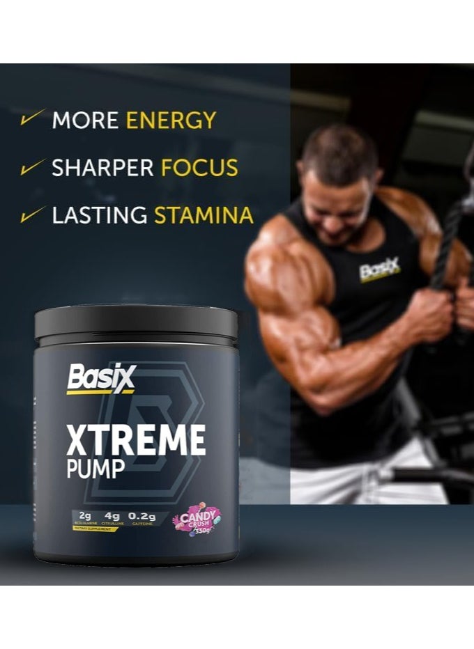 Basix Xtreme Pump Pre-workout - Candy Crush - (330 g)