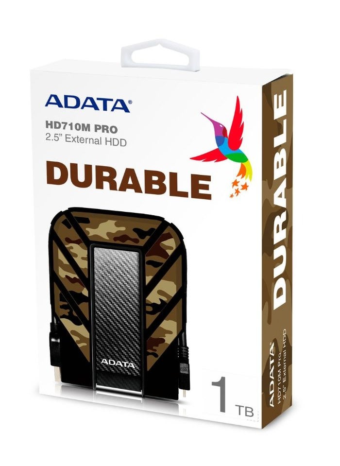 ADATA - HD710M Pro DURABLE 1TB External HDD | Fast Anti-Shock Hard Drive | Compatible with PS5 XBOX - Image 1