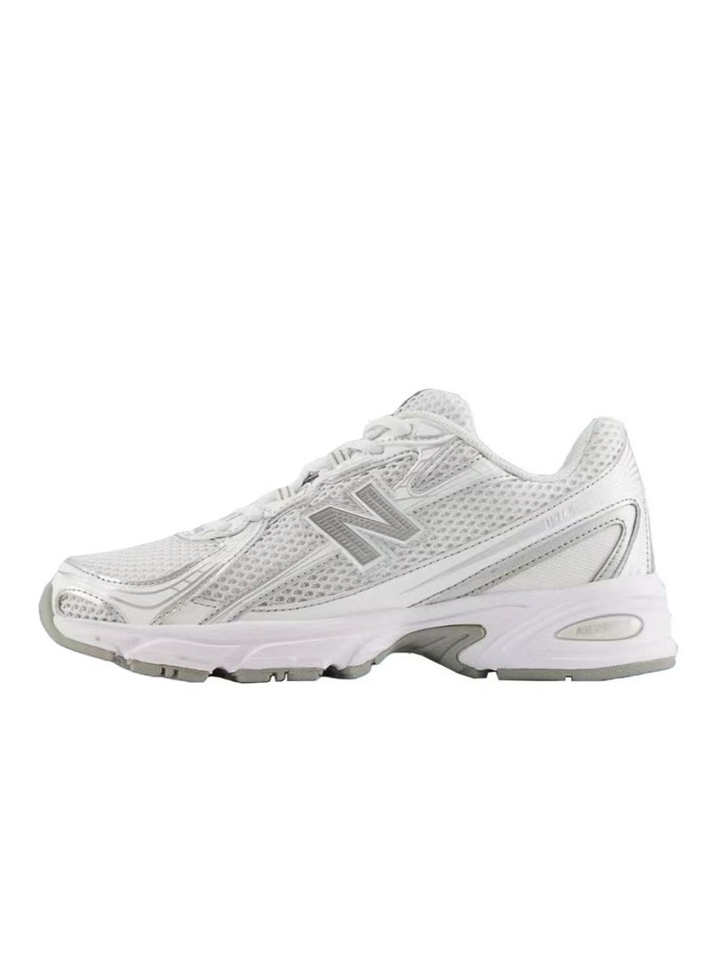New Balance 740 Casual Sneakers White/Silver For Men/Women/Students  - Image 1