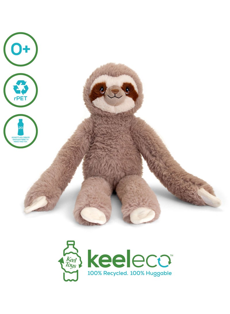 Keel Toys Keeleco Sloth 38cm | Soft Toy | Plush Toy | Gift for Kids and Adults - Image 2